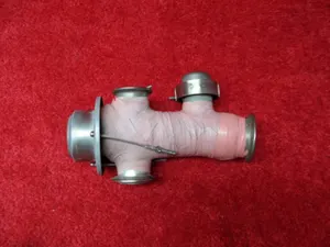 Bombardier Learjet 55B Manifold W/ Clamp & Service Port Cap PN 49057, 24540-150